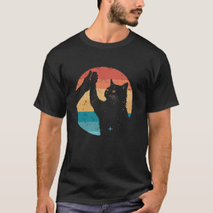 Distressed Black Cat, Best Cat Dad Ever T-Shirt