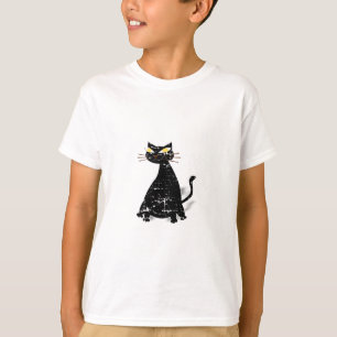 Distressed Black Fat Cat T-Shirt
