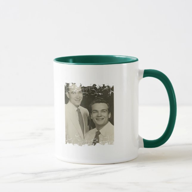 Distressed Border 2-sided Ringer Mug (Right)