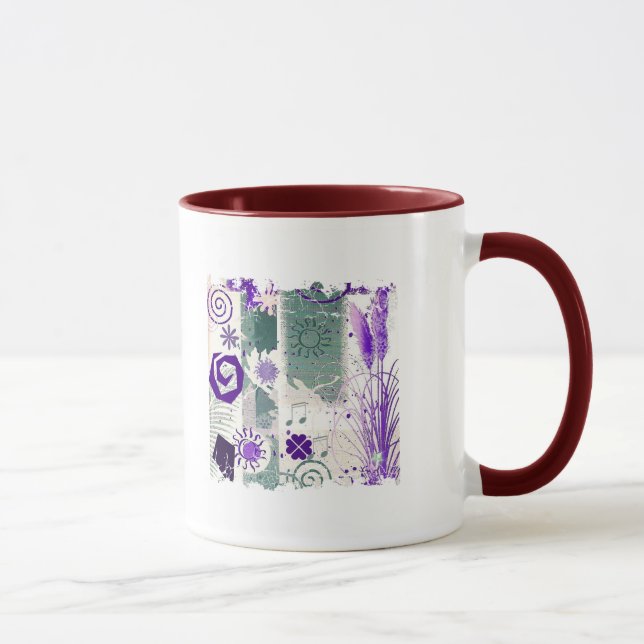 Distressed Border - 2-sided Ringer Mug (Right)
