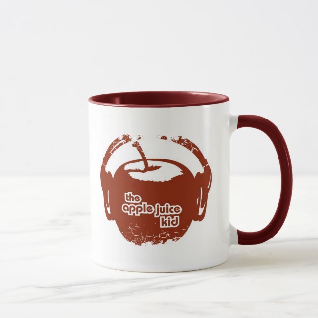 Distressed Border - 2-sided Ringer Mug (Right)