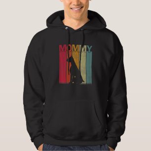 Distressed Boxer Dog Graphic Retro Mother's Day Mo Hoodie