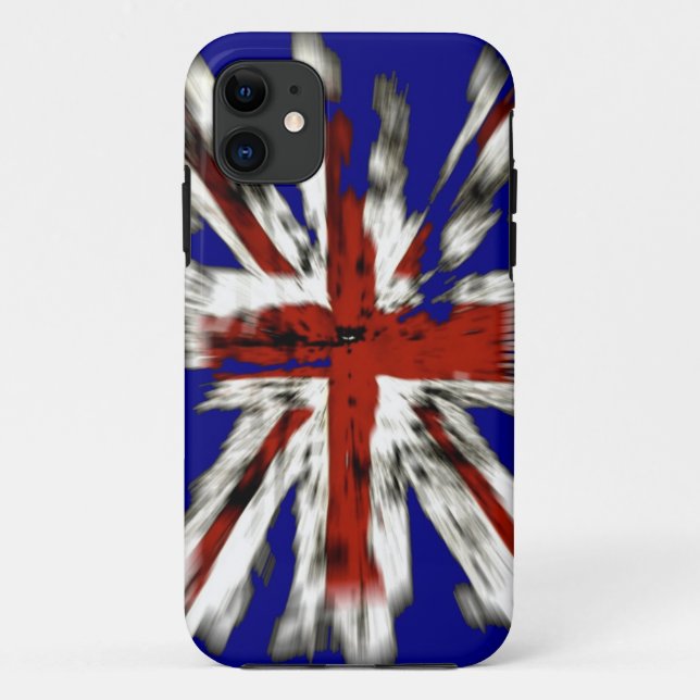 Distressed British Union Jack Case-Mate iPhone Case (Back)