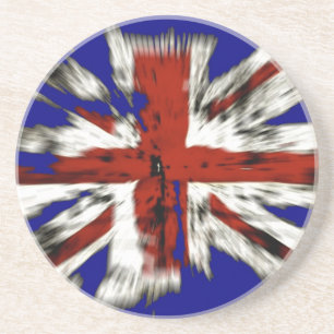 Distressed British Union Jack Coaster