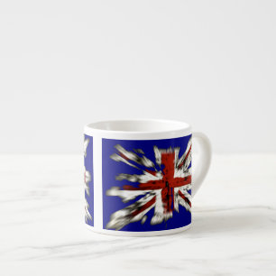 Distressed British Union Jack Espresso Cup