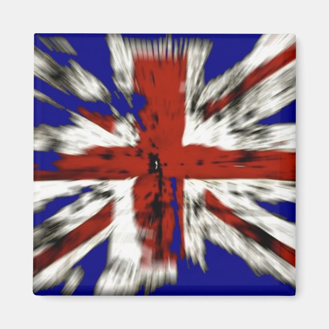 Distressed British Union Jack Magnet (Front)