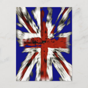 Distressed British Union Jack Postcard