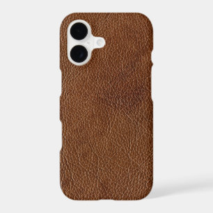 Distressed Brown Leather Look Printed Image