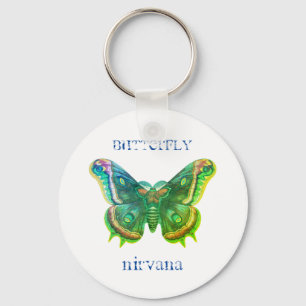 Distressed Butterfly Nirvana Keychain