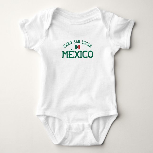 Distressed Cabo San Lucas México (Mexico) Baby Bodysuit (Front)