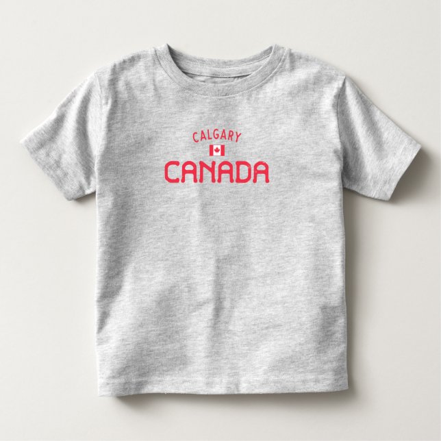 Distressed Calgary Canada Toddler T-Shirt (Front)