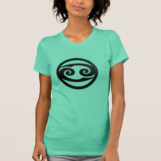 Distressed Cancer astrological symbol T-Shirt
