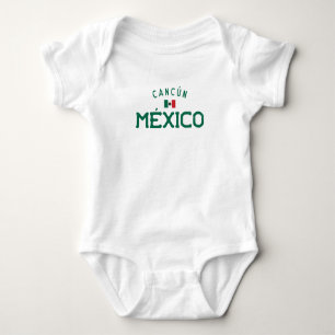 Distressed Cancún México (Cancun Mexico) Baby Bodysuit