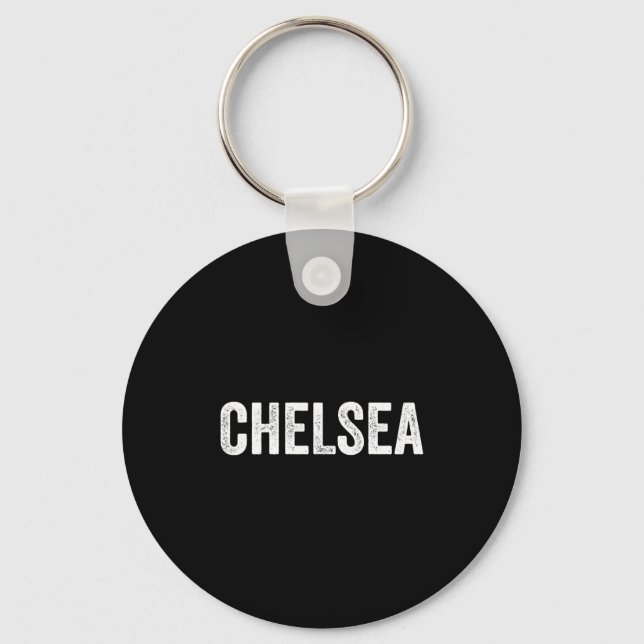 Distressed Chelsea Design Long Sleeve  Key Ring (Front)