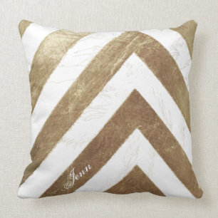 Distressed Chevron Cushion