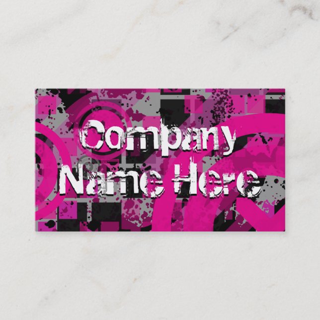 distressed chex business card (Front)