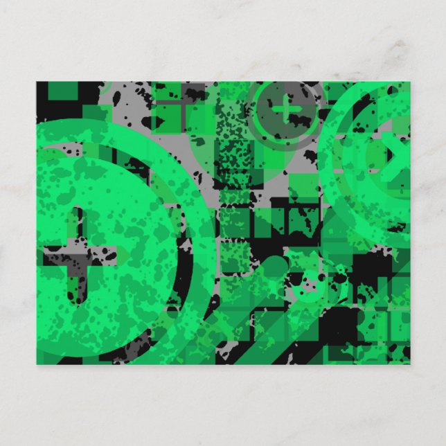 distressed chex : postcard (Front)