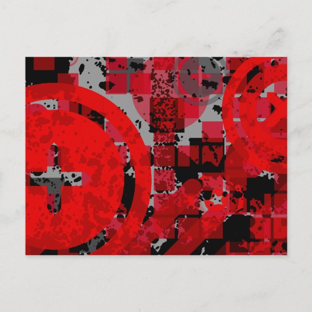 distressed chex : postcard (Front)