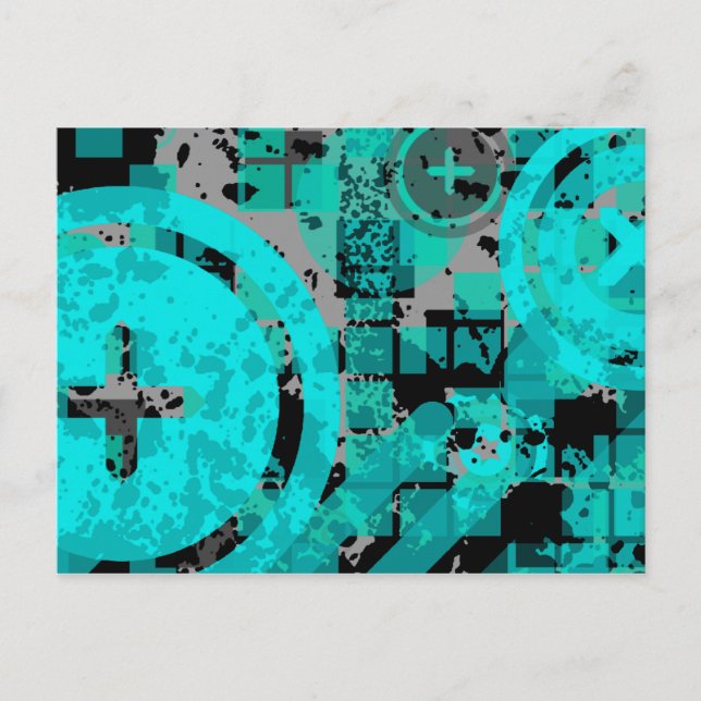 distressed chex : postcard (Front)