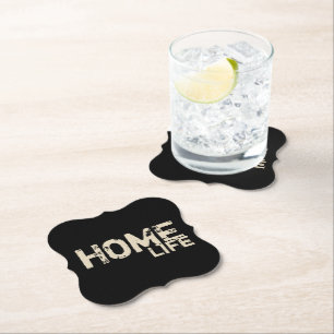 distressed chic HOME LIFE Round Paper Coaster