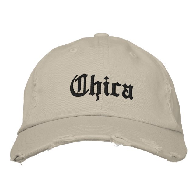 Distressed Chino Twill Cap (Front)