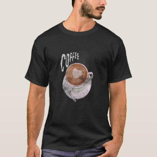 Distressed Coffee Caffeine Coffee Drinker Men Wome T-Shirt