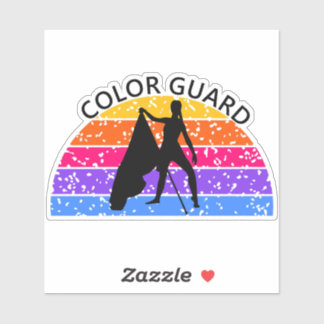 Distressed Colour Guard Flag - Bright