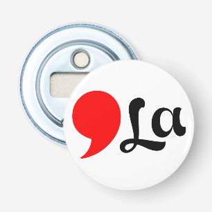 distressed Comma La Funny Bottle Opener