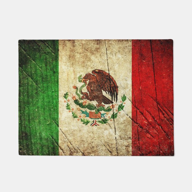 Distressed Country Flags | Mexico Doormat (Front)