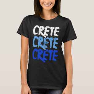 Distressed Crete Greece  Greek Island Crete T-Shirt