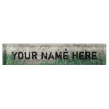 Distressed Customisable Desk Nameplate