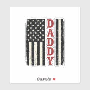 Distressed Daddy American Flag Shirt Design_1