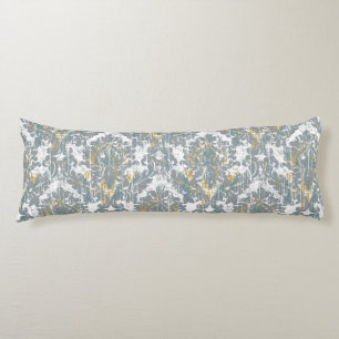 Distressed Damask Pattern Body Cushion