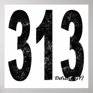 Distressed Detroit 313 Poster