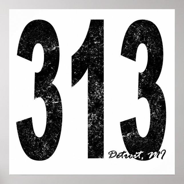 Distressed Detroit 313 Poster (Front)