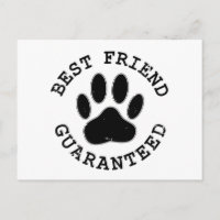 Distressed Dog Paw Best Friend Guaranteed