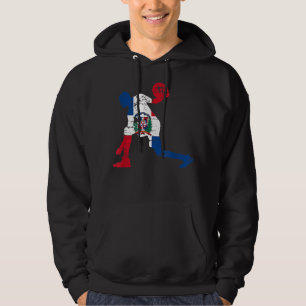 Distressed Dominican Flag - Dominican Republic Bas Hoodie