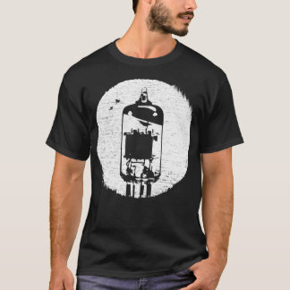 Distressed Effect Retro Vacuum Tube  T-Shirt