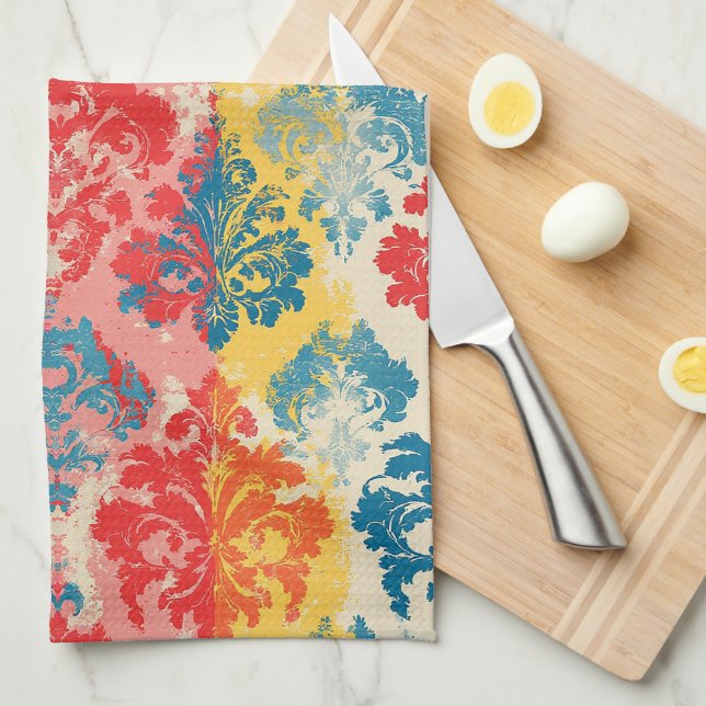 Distressed Elegance Tea Towel (Quarter Fold)