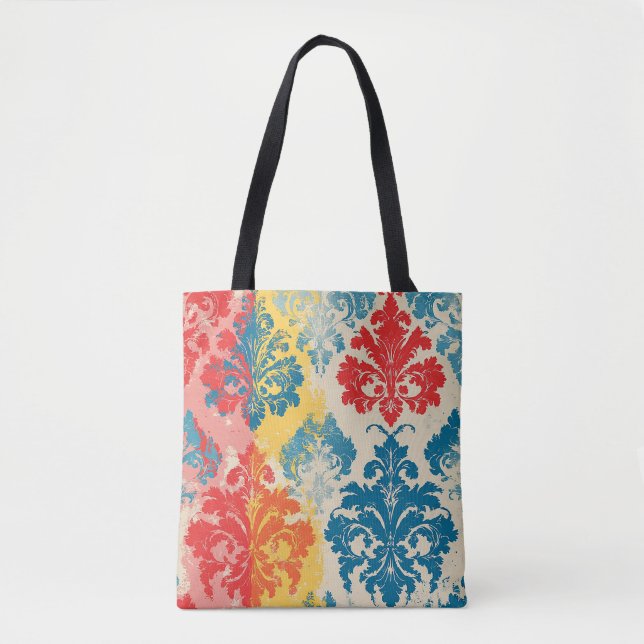 Distressed Elegance Tote Bag (Front)
