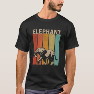 Distressed Elephant   Men Women Kid Cute Elephant  T-Shirt