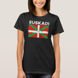 Distressed Euskadi Flag Basque Country Flag T-Shirt