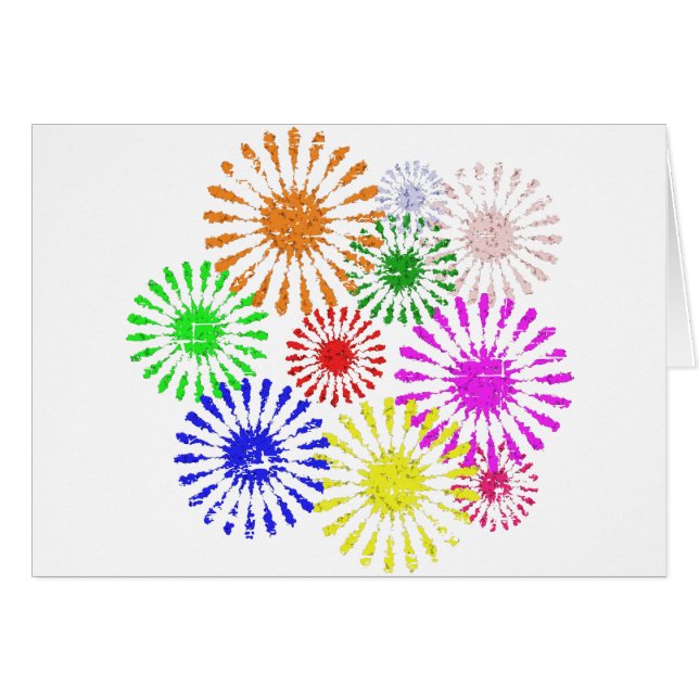 Distressed Flower Burst (Front Horizontal)