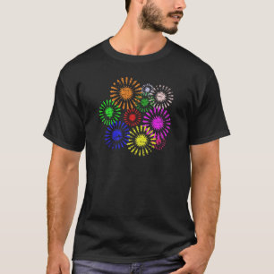Distressed Flower Burst T-Shirt