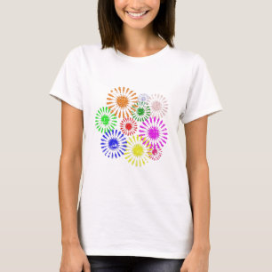 Distressed Flower Burst T-Shirt