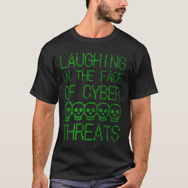 Distressed Funny Ethical Hacking Cybersecurity T-Shirt (Front)
