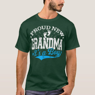 Distressed Gender Reveal Proud New Grandma It's A  T-Shirt