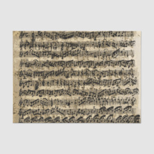 Distressed Gold Sheet Music Vintage