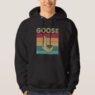 Distressed Goose Lover Boys Girls Retro Style Goos Hoodie