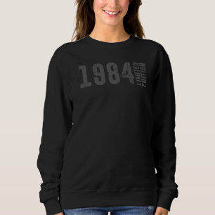 Distressed Grey Coloured  and Born in 1984 Sweatshirt